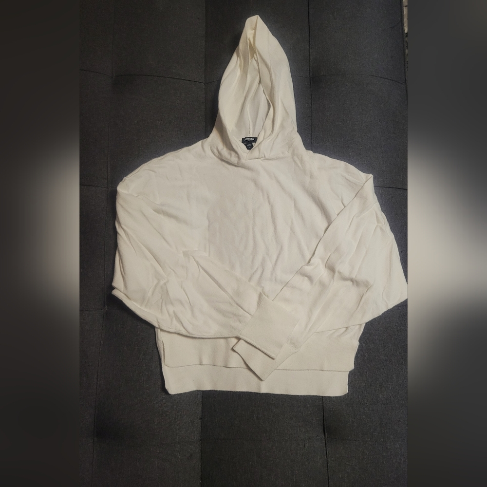 Express cropped hooded sweater XL